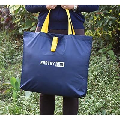 Earthy Fab Foldable Shopping Bag for Grocery - Folds to Pocket Size, Tote Grocery Shoulder