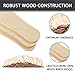 300 pcs Jumbo Wooden Craft Sticks Pack - Bulk Popsicle Sticks for Arts & Crafts Projects, Holiday Ornament Crafting, Ice Cream, Waxing