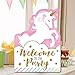Big Dot of Happiness Rainbow Unicorn - Party Decorations - Magical Unicorn Baby Shower or Birthday Party Welcome Yard Sign