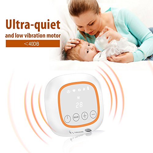 Electric Breast Pump, YEENOR GL Double Breast Pump 4 Modes Portable Recharge Breast Milk Pump with 36 Suction Levels and LED Display
