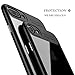 iPhone 7/8 Case, Premium Hybrid Protective Clear Bumper Case Scratch Resistant Transparent Slim Shock Absorbing Cover for Apple iPhone 7/8 (4.7'')(2016) - Black