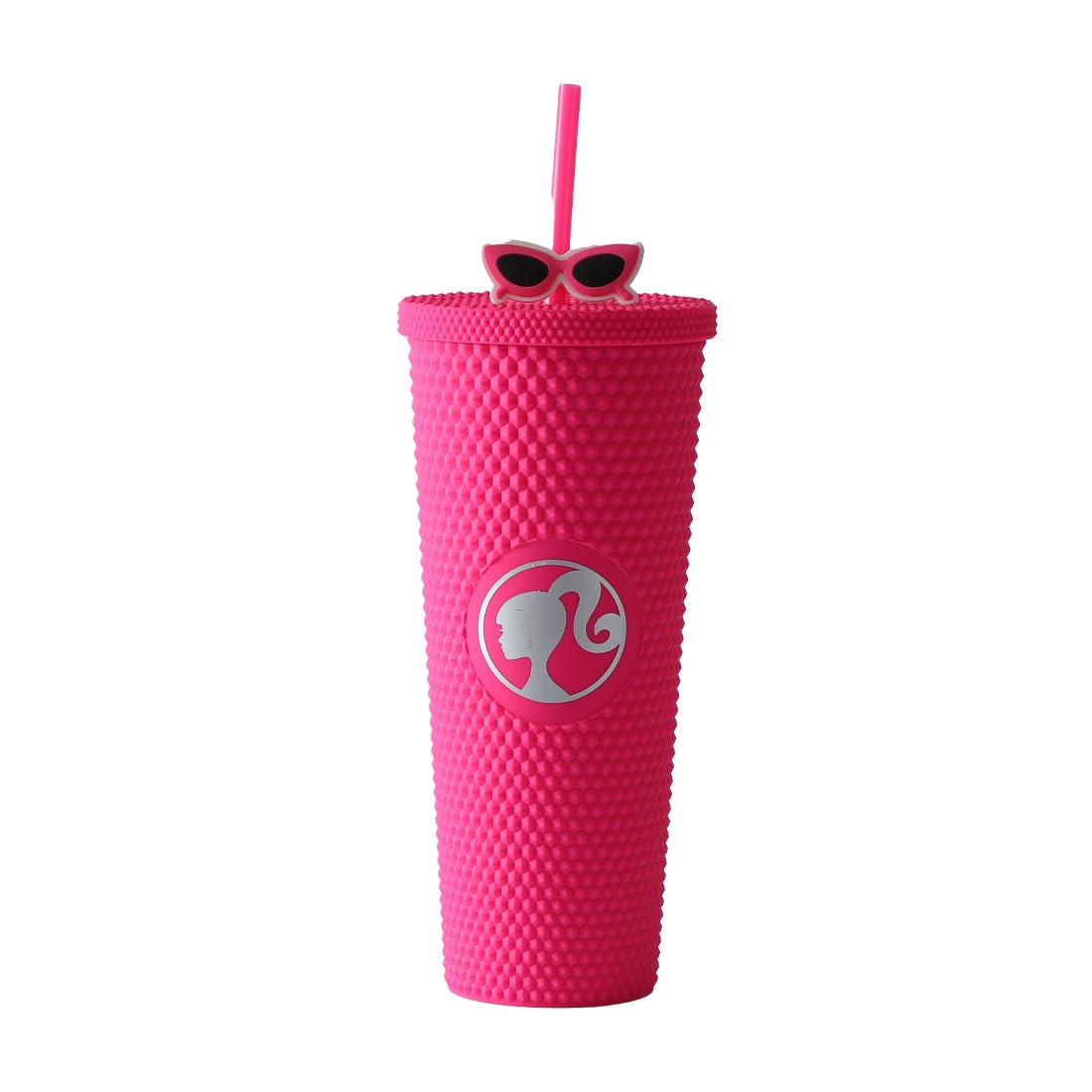 Photo 1 of MINISO Barbie Travel Tumbler 24 oz Studded Cup with Lid and Straw Vacuum Insulated Water Bottle Holder Compatible BPA-Free Fashionable Plastic Cup for girls and kids| Car School Home Party Pink