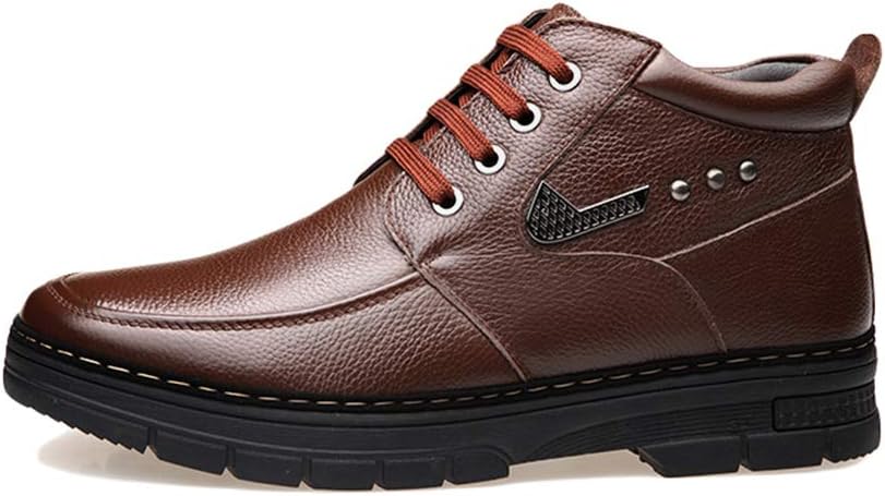 Men Shoes Winter Cotton Warm Flat Sneakers Lace Up High Top Sneakers Outdoor Waterproof Running Hiking Trainers