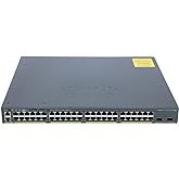 Cisco WS-C2960X-48FPS-L 48 Port PoE+ 2960X Gigabit Switch (Renewed)