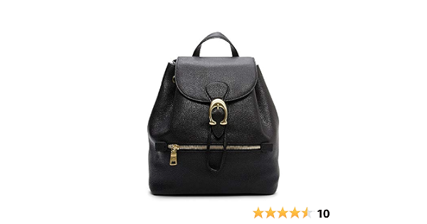 Coach Ladies Black Polished Pebble 