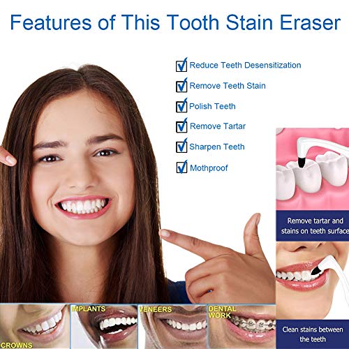 Tooth Stain Remover, Dental Plaque Tool, Tartar Eraser Polisher