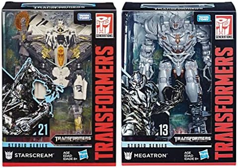 Husbro Transformers Gen Studio Series: Voyager Megatron and Starscream Action Figure Set