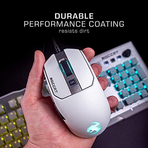 Roccat Kain 122 Aimo Rgb Pc Gaming Mouse White Pricepulse