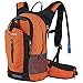 Infun GELINDO Insulated Hiking Hydration Pack - 2.5L Orange Hiking & Climbing Hydration Pack with Insulated Water Bladder
