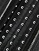 Burvogue Women's Clip&Zip Latex Corset Vest Body Shaper (X-Large, Black)