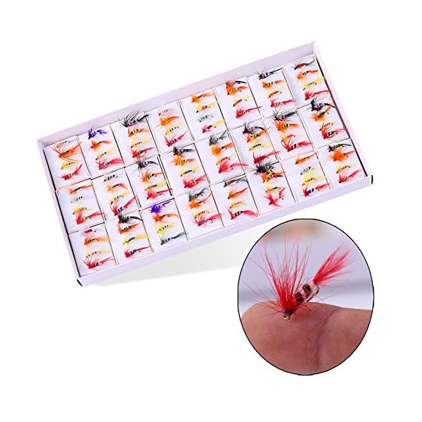 Sougayilang-Colorful-Assortment-Dry-Fly-Fishing-Flies