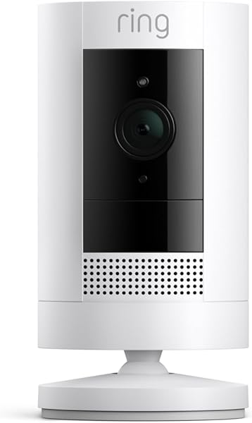 Ring Outdoor Cam (Stick Up Cam), Weather-resistant home or business HD security camera, Live View, Color Night Vision, Two-Wa