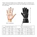 NICEWIN Ski Gloves for Men Women with Zipper Pocket, Waterproof Insulated Windproof Snow Gloves, Touchscreen Winter Warm Snowmobile Snowboard Gloves