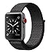 Smart Watch Band Black Sport Loop, Uitee Newest Woven Nylon Band for Apple Watch Series 38mm 3/2/1 , Comfortably Light With Fabric-Like Feel Wrist Strap Replacement (Pinkish Weave Color in)