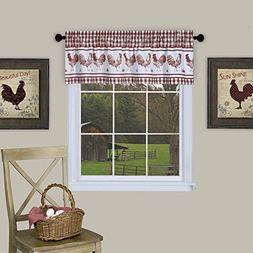 Achim Home Furnishings Barnyard Window Curtain Valance, 58