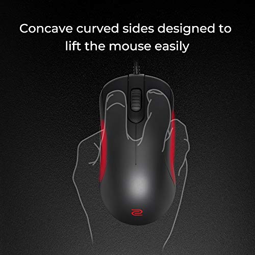 BenQ-ZOWIE-ZA12-B--Raton-Gaming-para-e-sports-version-en-negro-mate-con-diseno-simetrico-y-tamano-mediano-124x58x39mm