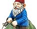 Large Garden Gnome Riding Turtle Statue Patio Pool