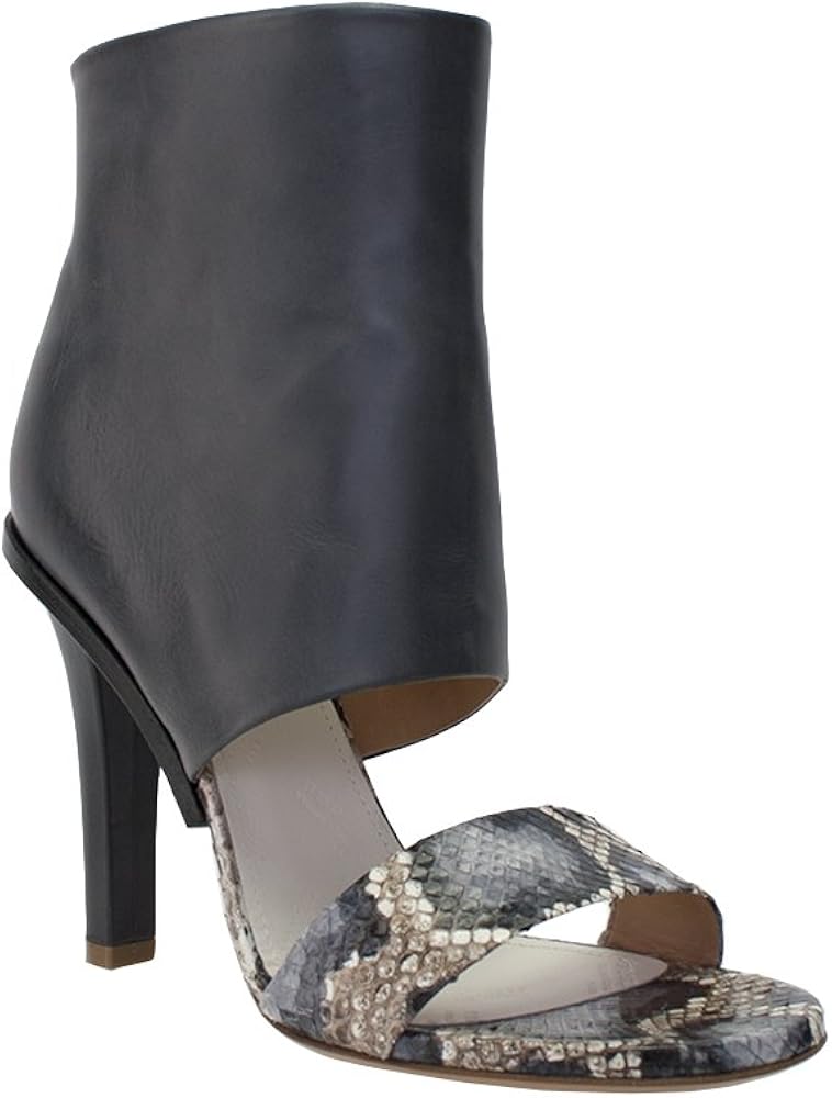 designer open toe booties