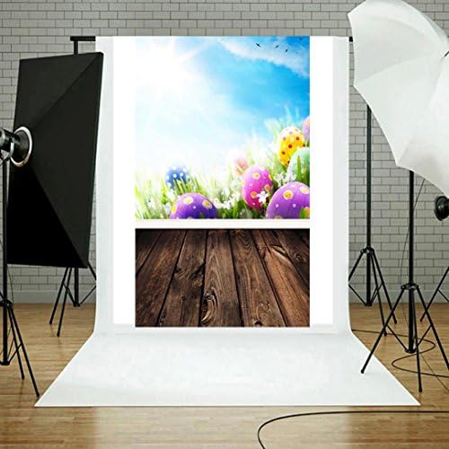 DreamsMAX Easter Day Theme Vinyl Fabric Custom Photo 3D Pattern Pictorial cloth photography Backdrop Background studio prop (C)