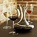 Royal Freedom Wine Decanter - Crystal Glass Red Wine Carafe - Gold Tip, 100% Lead Free & Thick Hand Blown Wine Aerator - Great Wine Gift & Wine Accessories - Wide Base for 1800 ml (60 oz) Capacity