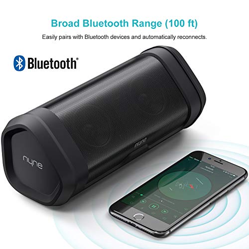 NYNE Boost Portable Waterproof Bluetooth Speakers with Premium Stereo