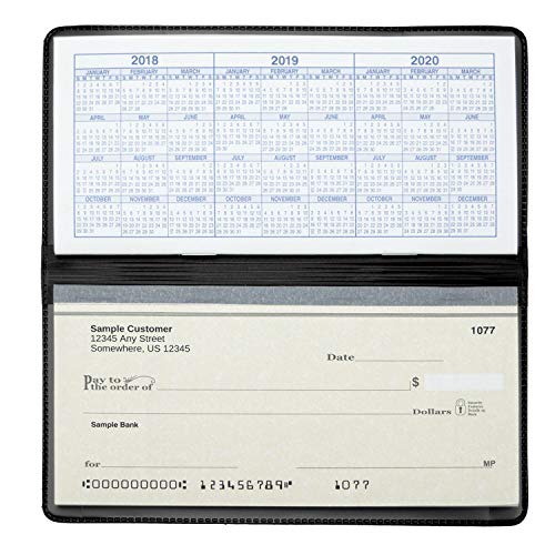Black Vinyl Checkbook Cover, Top Tear Personal Vinyl Checkbook Cover - //coolthings.us