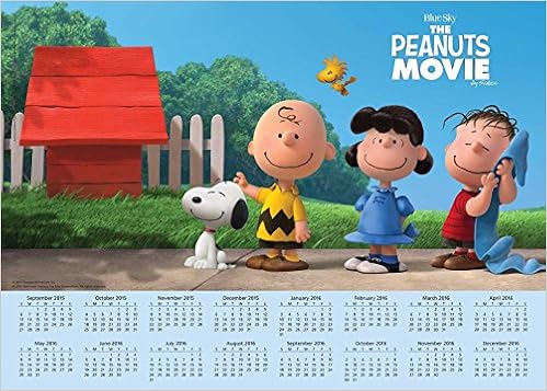 Peanuts Movie 2015-2016 16-Month Calendar Poster: September 2015 Through December 2016 (9781449468583)