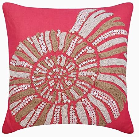 Amazon Com The Homecentric Handmade Coral Pink Euro Sham Covers