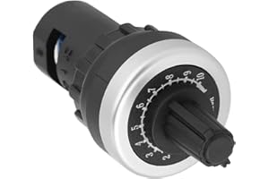 DEWIN 10K Rotary Potentiometer for Variable Speed Drives, Variable Frequency Drives Panel Mount with Easy Adjustment, Precision Frequency Regulator