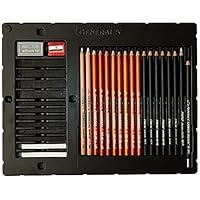 General 33-Piece Classic Charcoal Drawing Set