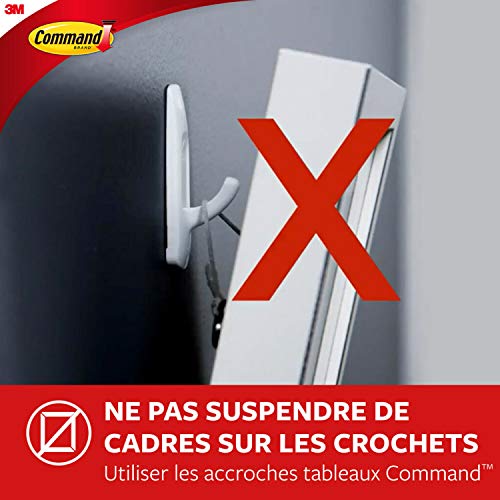 Command Broom Stopper - 1 Hook, 2 Adhesive Tabs - Storage for Brooms and Mops - Damage Free Attachment