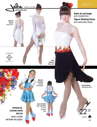 Jalie Figure Skating Dress with Skate Boot Cover Costume Sewing Pattern 2917