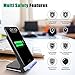 Muzili Wireless Charger,Qi Certified Wireless Charging Stand, Compatible with iPhone Xs Max/XR/XS/X/8/8 Plus, Samsung Galaxy S9/S9+/S8/S8+/S7/Note 9, and All QI-Enabled Devices(No AC Adapter)