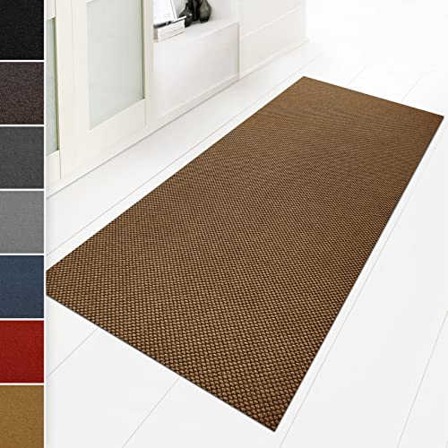 Floordirekt Schmutzfangmatte 120 x 150 cm Natur, ideal auch als Schmutzfangteppich nach Maß, Teppich Flur Läufer, Küchenteppich - waschbar rutschfest,