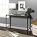 Walker Edison Declan Urban Industrial Angle Iron and Wood Entry Table, 44 Inch, Driftwood