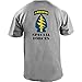USAMM Army Special Forces Unit Full Color Veteran T-Shirt (L, Heather Grey)