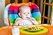 Qshare Toddler Plates, Portable Baby Plates for Toddlers, BPA-Free FDA Approved Strong Suction Plates for Toddlers, Dishwasher and Microwave Safe Silicone Placemat 11x8x1''