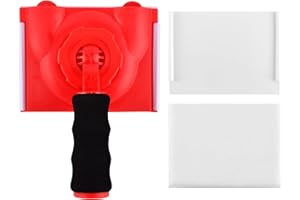QWLWBU Paint Edger Trimmer with 2 Replacement Pads,Paint Edgers Tool,Walls & Ceilings Pad Painter,Paint Pad Applicator,Edge Trimmer & Paint Edger Tool for Home Wall Painting