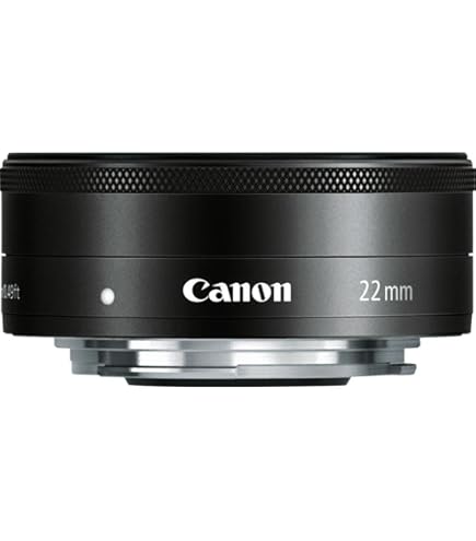 Canon EF-M 22mm f/2 STM Lens (Black) - International Version (No