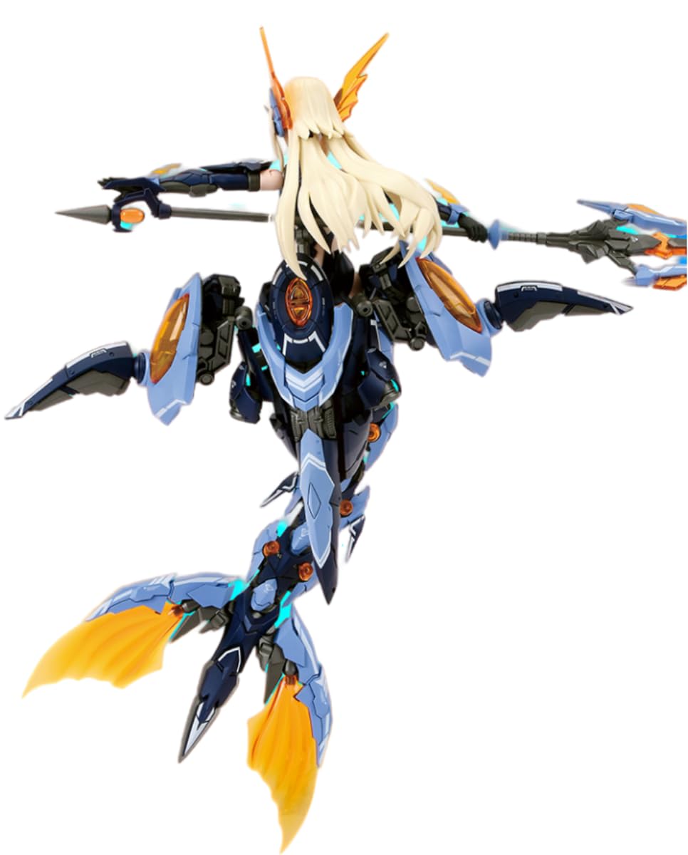 HiPlay Nuke Matrix Plastic Model Kits: Cyber Forest Mermaid, Storm Interceptor: Royal Enforcer, Tanya Charybdis, Mecha Musume, Anime Style 1:12 Scale Collectible Action Figures (Mermaid)