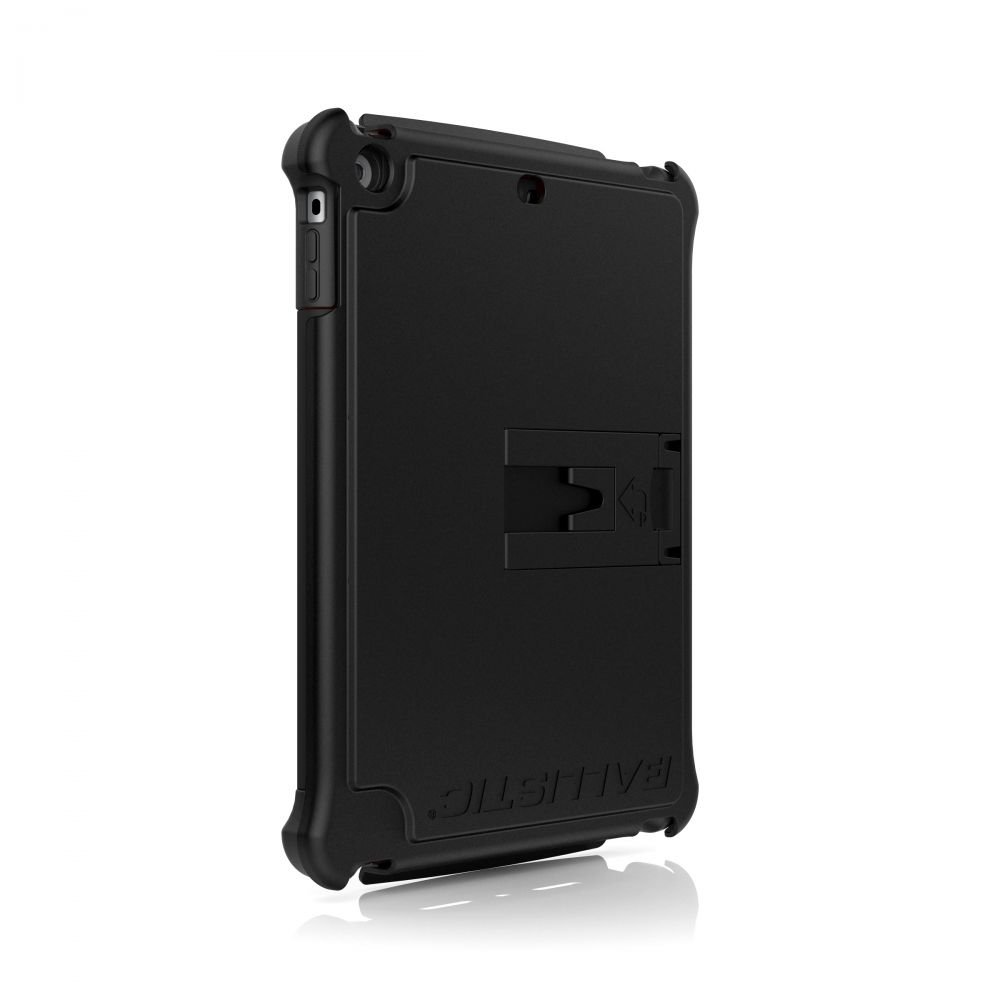 Ballistic Tough Jacket Case with Video Stand for 1st Generation iPad Air Released 2013 Models A1474/A1475/A1476, - Black