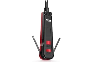 AMPCOM RJ45 Punch Down Tool with Cable Hook - AM-918B