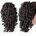 Deep Curly Women Girls Ponytail Hairpiece with Claws Synthetic Hair Extensions