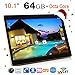 Joint 10.1 Inches MTK6592 Octa-Core Android 6.0 RAM 4G Storage 64G Dual Sim 2560X1600 IPS Screen Dual Camera WiFi Bluetooth G-sensor GPS Pad Phablet PC Computer Tablet (Black)