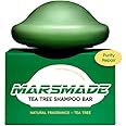 MARS MADE Tea Tree Shampoo Bar 2.0 - Hydrating & Moisturizing Natural Hair Soap Bar Shampoo for Excess Oil Build-Up & Scalp Nourishment - Bathing Soap Solid Shampoo for All Hair Types (120g, 4.23oz)