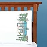 Herrschners® Retro Camper Pillowcase Pair Stamped Cross-Stitch