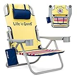 Life is Good Beach Chair with Cooler