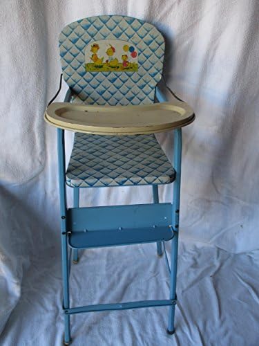 vintage metal high chair