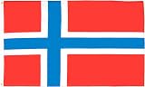 AZ FLAG Norway Flag Large 5x8 ft 100D Polyester Two Grommets Fade Resistant