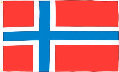 AZ FLAG Norway Flag Large 5x8 ft 100D Polyester Two Grommets Fade Resistant